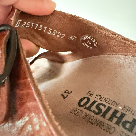 Mephisto Chestnut Leather Buckle Sandals EU 37 / US 6–6.5 - Picture 6 of 6